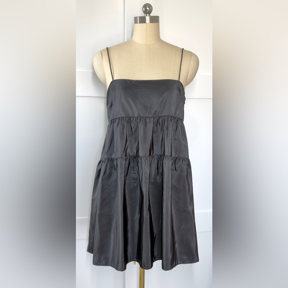 NWOT H&M Black Tiered Mini Dress